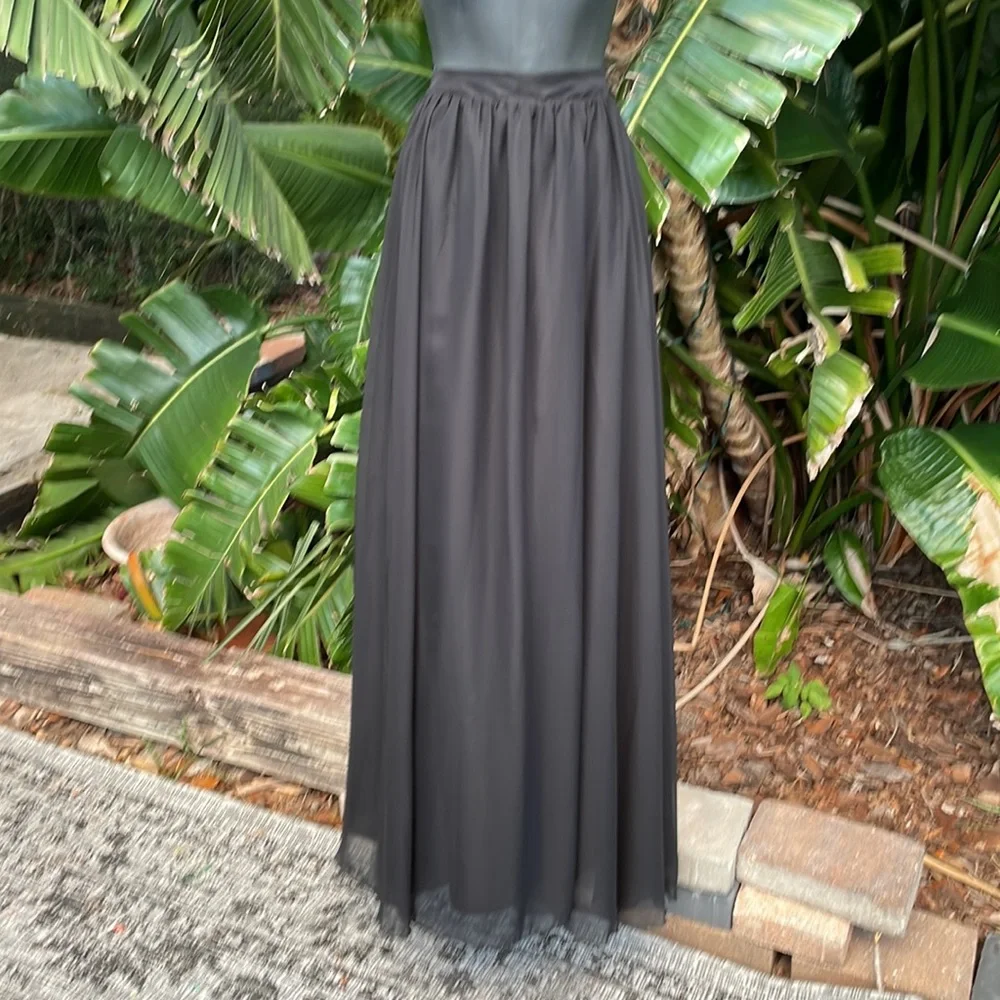 Windsor sheer , chiffon maxi skirt